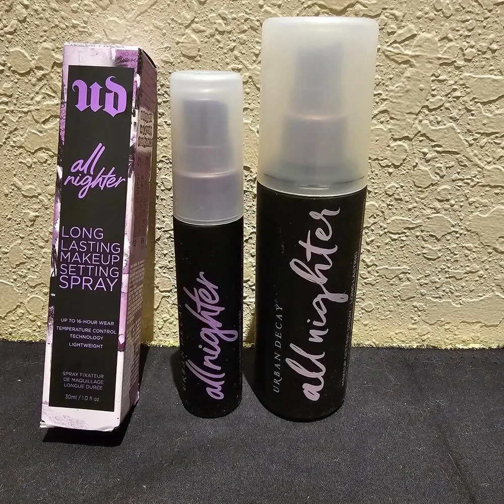 Urban Decay All Nighter Setting Spray Bundle 4oz + 1oz Long Lasting Makeup Spray